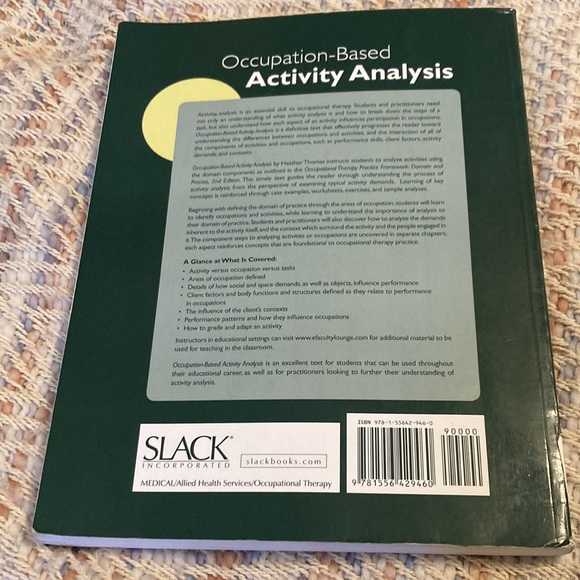 Occupation based activity analysis - Picture 2 of 2